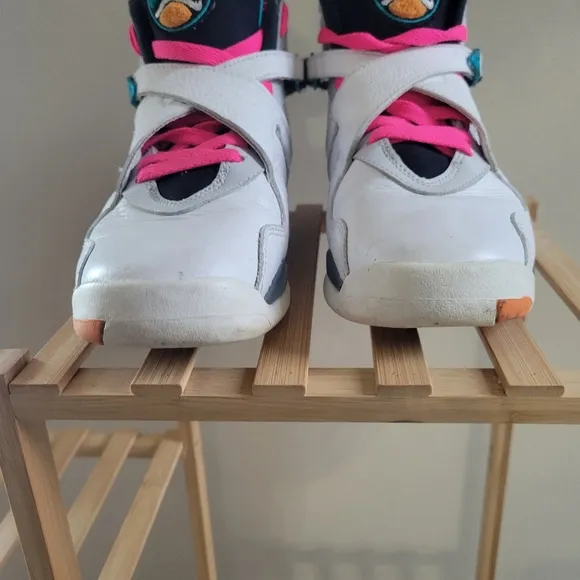 Nike Air Jordan Retro 8 South Beach Sneaker High Top Sneakers Size 7Y Youth