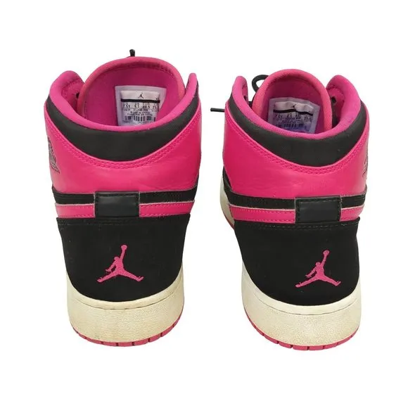 Nike Air Jordan Retro High Top Sneakers Youth Size 7.5 Black Hyper Pink 332148