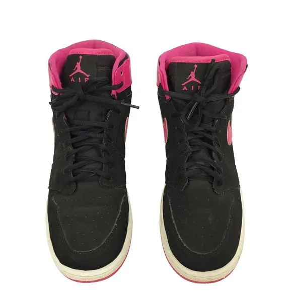 Nike Air Jordan Retro High Top Sneakers Youth Size 7.5 Black Hyper Pink 332148