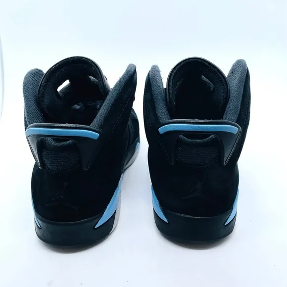 Nike Air Jordan Sneakers-  6 VI Retro UNC- 384665-006- Black/ Blue Size …