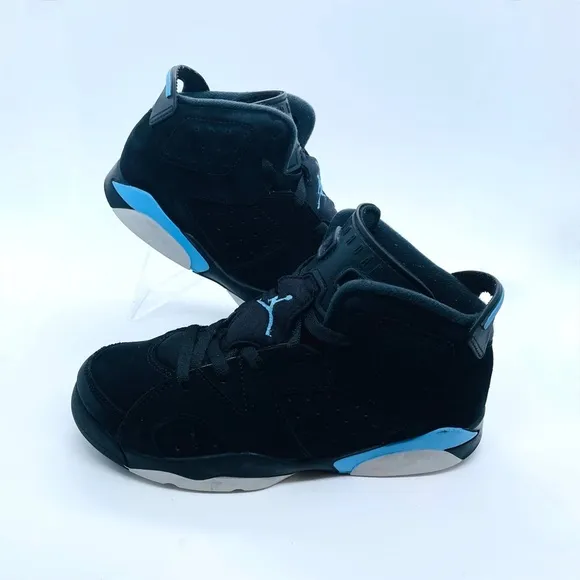 Nike Air Jordan Sneakers-  6 VI Retro UNC- 384665-006- Black/ Blue Size …