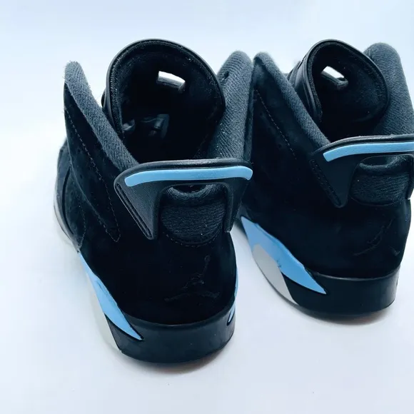 Nike Air Jordan Sneakers-  6 VI Retro UNC- 384665-006- Black/ Blue Size …