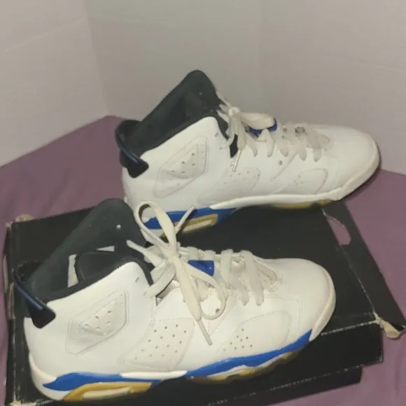 Nike Air Jordan VI 6 Sport Blue Retro BG 2014 sz 4.5y
