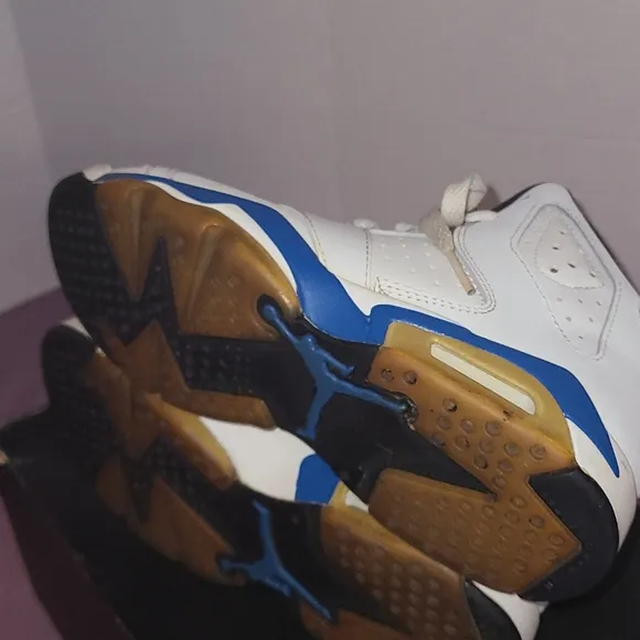 Nike Air Jordan VI 6 Sport Blue Retro BG 2014 sz 4.5y