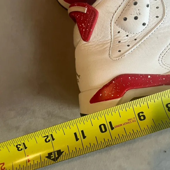 Nike Air Jordan White and Red Sneakers