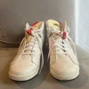 Nike Air Jordan White and Red Sneakers
