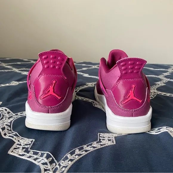 Nike Air Jordan4 retro girls (youth) True berry pink 487724-661 sneakers size4.5