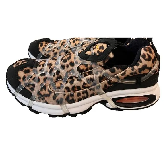 Nike Air Kukini Leopard Sneakers Laceless Retro Trainers Classic NEW Size 10.5