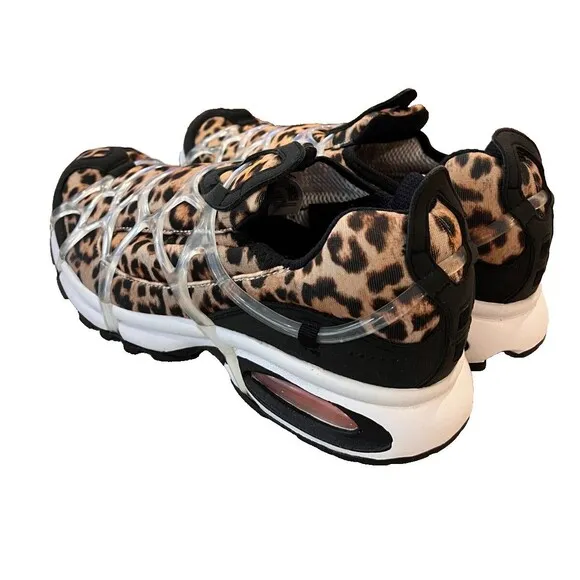 Nike Air Kukini Leopard Sneakers Laceless Retro Trainers Classic NEW Size 10.5