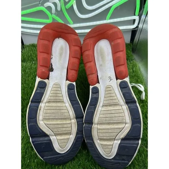 Nike Air Max 270 Red White Blue USA Sneakers Retro Men 8 / Women 9.5 DJ5172-100