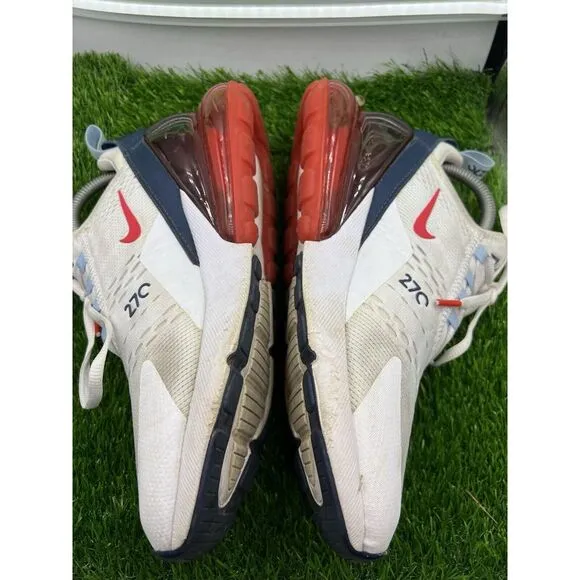 Nike Air Max 270 Red White Blue USA Sneakers Retro Men 8 / Women 9.5 DJ5172-100
