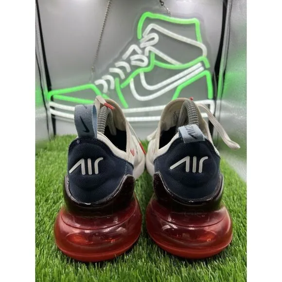 Nike Air Max 270 Red White Blue USA Sneakers Retro Men 8 / Women 9.5 DJ5172-100