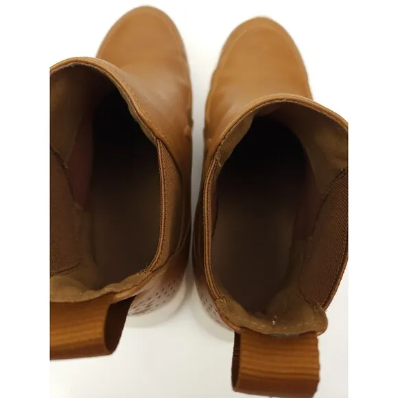 Nike Air Max Thea Women's 8 Sneaker Boots Chelsea Mid Leather Brown City Comfort