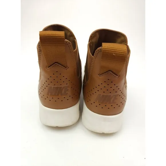Nike Air Max Thea Women's 8 Sneaker Boots Chelsea Mid Leather Brown City Comfort