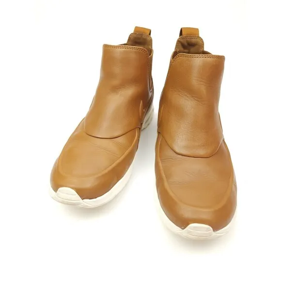 Nike Air Max Thea Women's 8 Sneaker Boots Chelsea Mid Leather Brown City Comfort