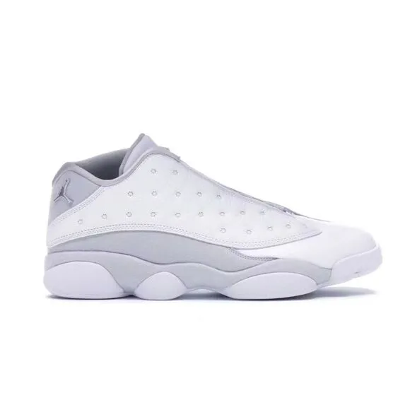 NIKE Air Jordan 13 Retro Low 'Pure Platinum' Sneakers Size 6Y/W7.5