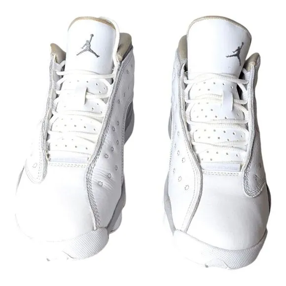 NIKE Air Jordan 13 Retro Low 'Pure Platinum' Sneakers Size 6Y/W7.5