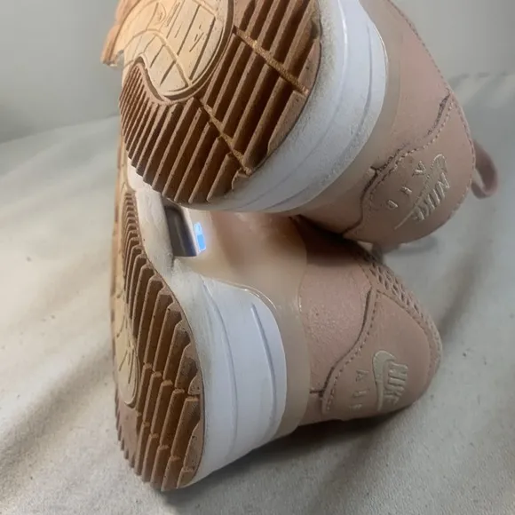 Nike AirMax SYSTM Women's Barley Rose Pink Oxford Suede &amp; Mesh Lace Up Sneakers