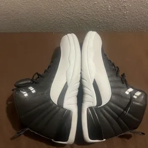 Nike Black and White Sneakers High-Top Retro 12 Baron Air Jordan Nike