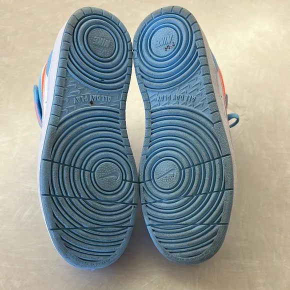 Nike Blue and White Fashion-Forward Sneakers