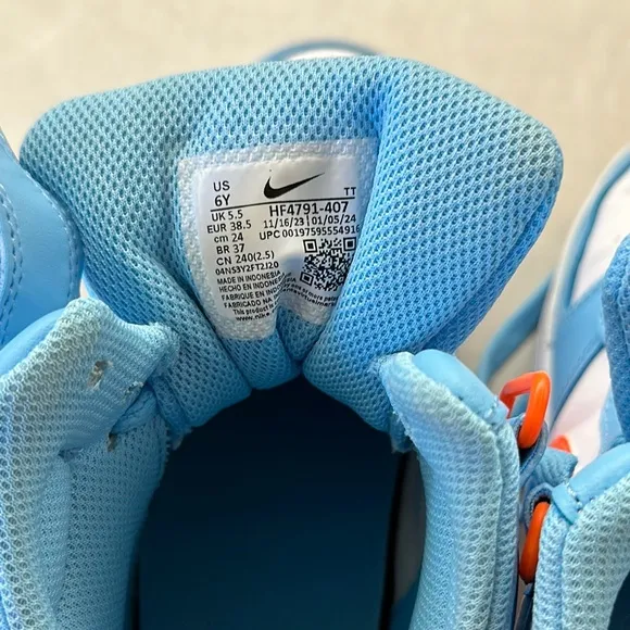 Nike Blue and White Fashion-Forward Sneakers