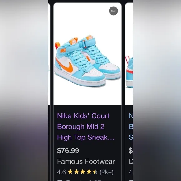 Nike Blue and White Fashion-Forward Sneakers