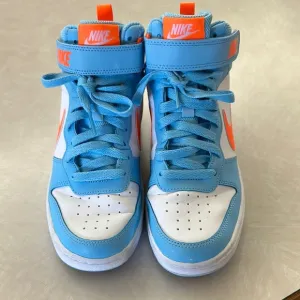 Nike Blue and White Fashion-Forward Sneakers
