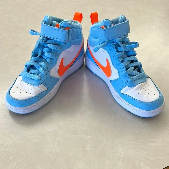 Nike Blue and White Fashion-Forward Sneakers