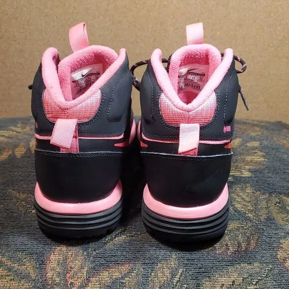 Nike Dual Fusion H20 Repel Boys Boots- Pink and Black- Size 7Y