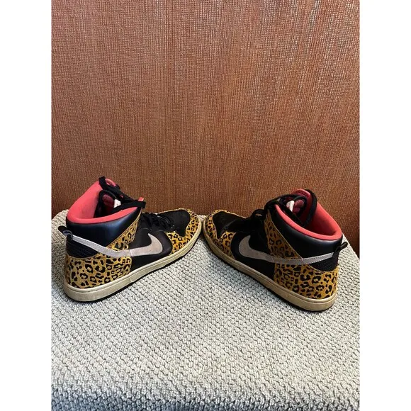 Nike Dunk High Skinny Leopard Womens Size 8 - 429984-011