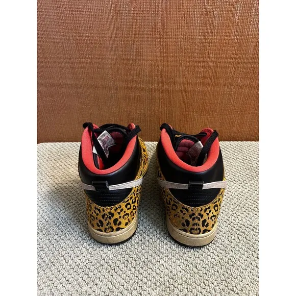 Nike Dunk High Skinny Leopard Womens Size 8 - 429984-011
