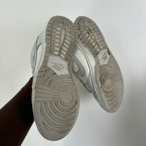 Nike Dunk Low grey and white sneakers
