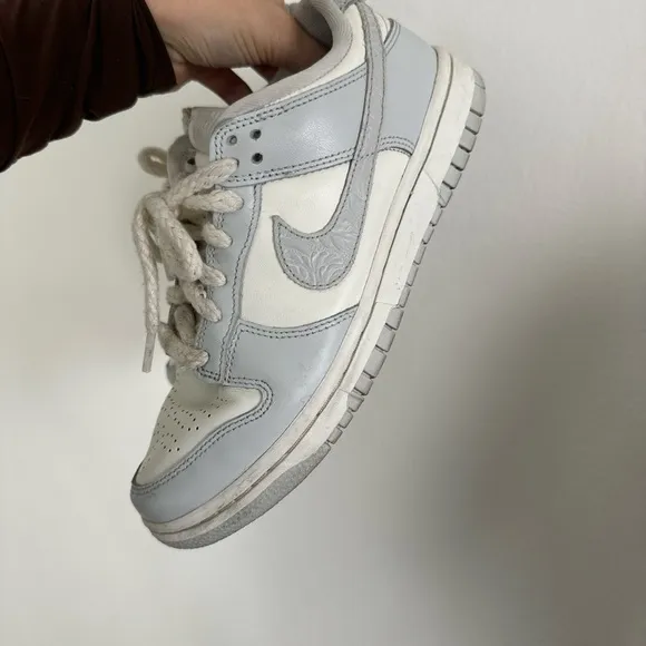 Nike Dunk Low grey and white sneakers