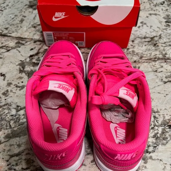 Nike Dunk Low Hyper Pink Sneakers Brand NEW ♨️ Womens Size W 6 M 4.5 Shoes Retro