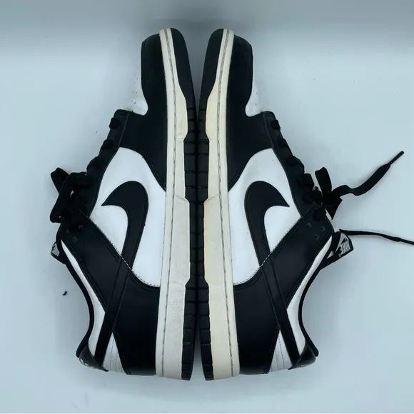 Nike Dunk Low Retro &quot;Panda&quot; Men's Size 10 White/Black Sneakers DD1391-100