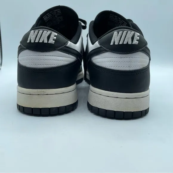 Nike Dunk Low Retro &quot;Panda&quot; Men's Size 10 White/Black Sneakers DD1391-100