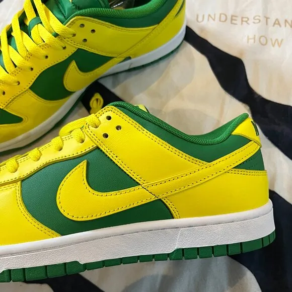 Nike Dunk Low Retro Brazil Inverted Sneakers