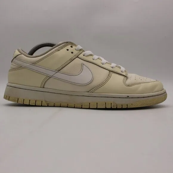Nike Dunk Low Retro Men's Size 10 Coconut Milk White Sail Sneakers DJ6188-100