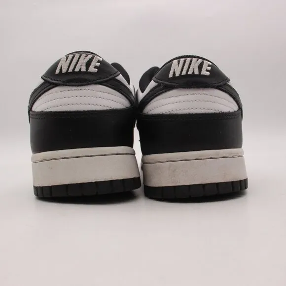 Nike Dunk Low Retro Men's Size 12 White Black Lace-Up Sneakers DD1391-100