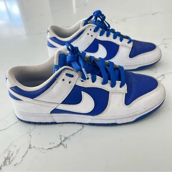 Nike Dunk Low Retro Racer Blue White Sneakers