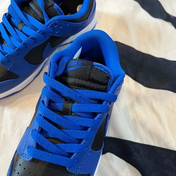 Nike Dunk Low Retro Sneakers Gs In Hyper Cobalt Black