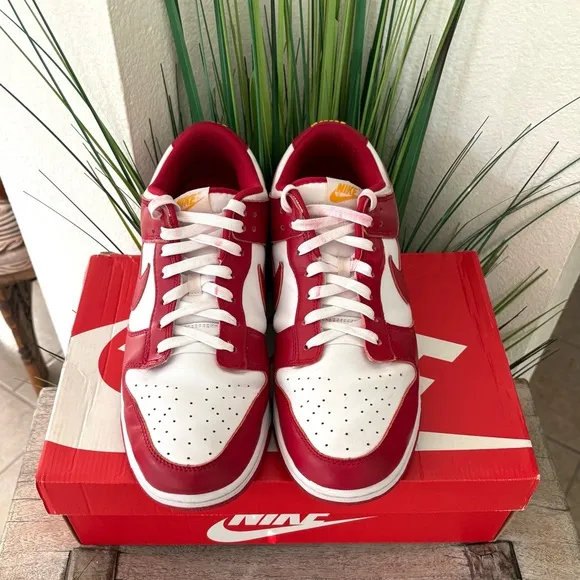 Nike Dunk Low Retro USC Gym Red Sneakers