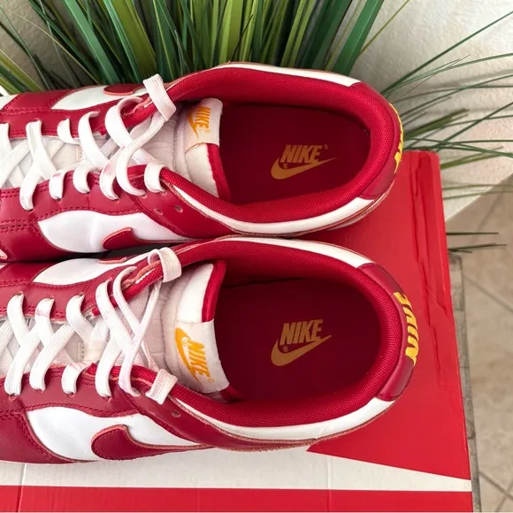 Nike Dunk Low Retro USC Gym Red Sneakers