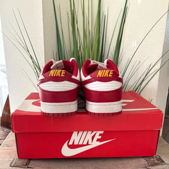 Nike Dunk Low Retro USC Gym Red Sneakers