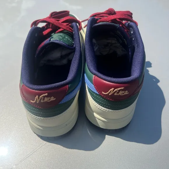 Nike Green and Cream DUNKS Low Retro