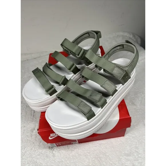 Nike Icon Classic Sandal Woman's Size 11  DH0224 301 Light Army Platform New