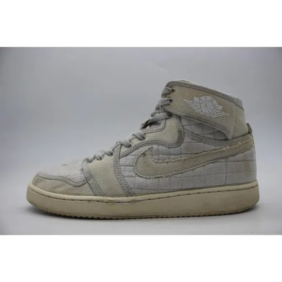 Nike Jordan 1 Retro Men's 9 AJKO 2016 High Top Quilted Pure Platinum Sneakers