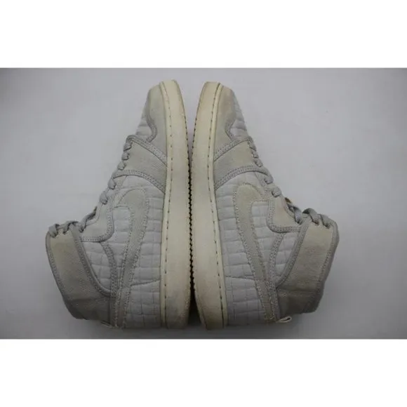 Nike Jordan 1 Retro Men's 9 AJKO 2016 High Top Quilted Pure Platinum Sneakers