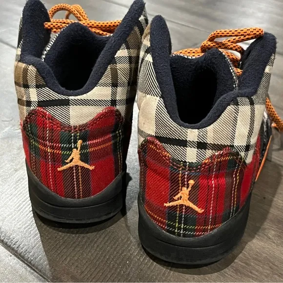 Nike Jordan 5 Retro Plaid Sneakers - Size 2Y