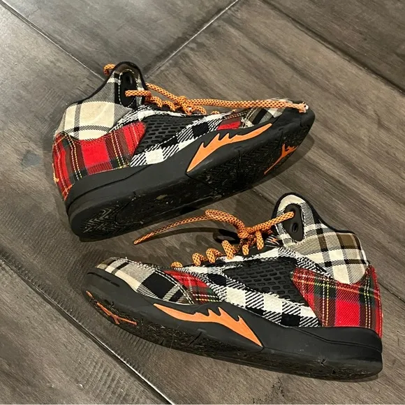 Nike Jordan 5 Retro Plaid Sneakers - Size 2Y